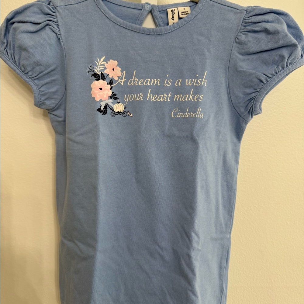 Janie and Jack Blue Cinderella Tee